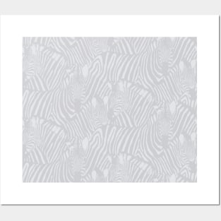 Gray Zebra Posters and Art